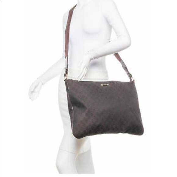 Gucci Dark Brown Demin Monogram Messenger Bag - Picture 4 of 8